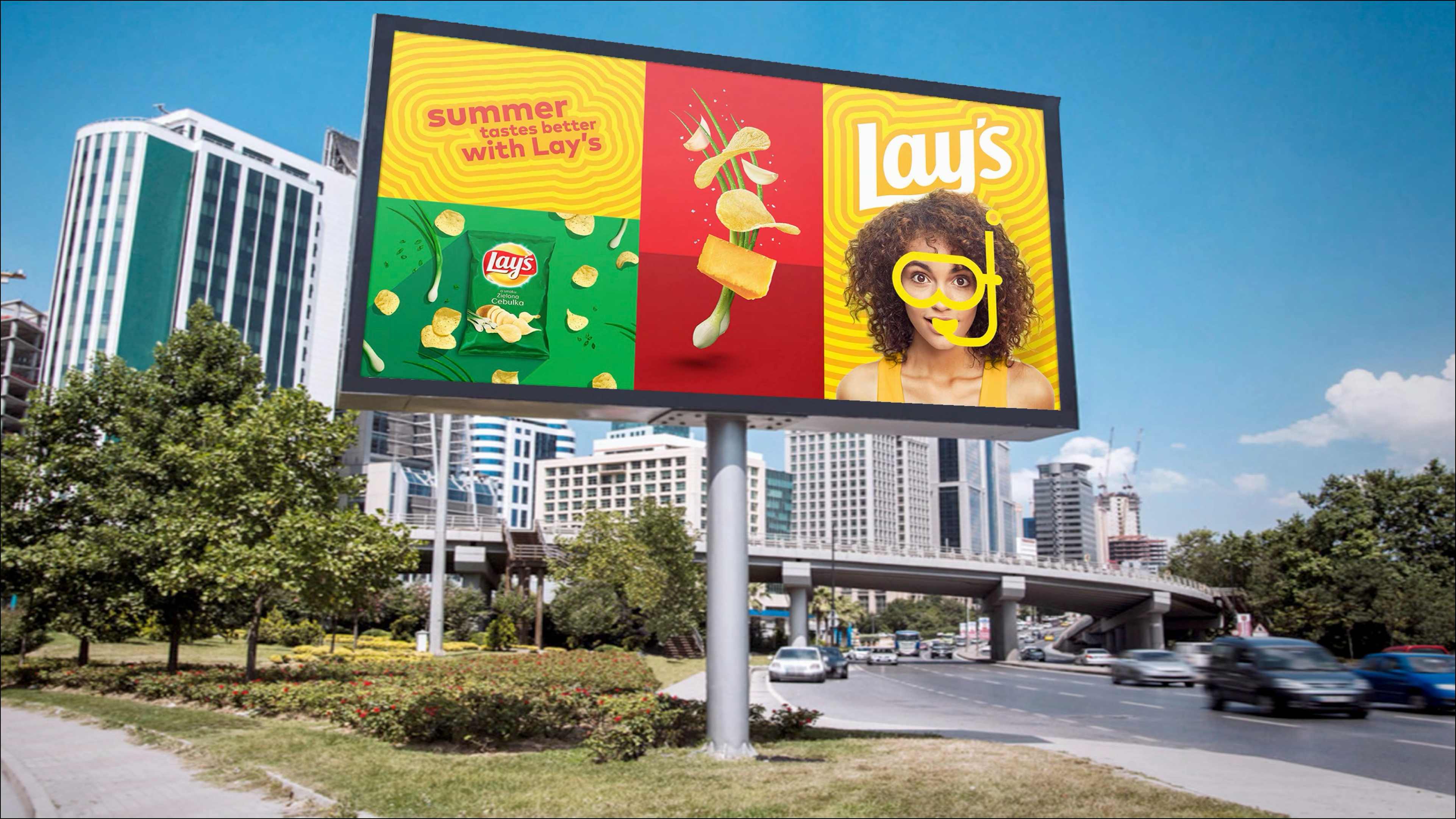 Lay's EER OOH billboard installation
