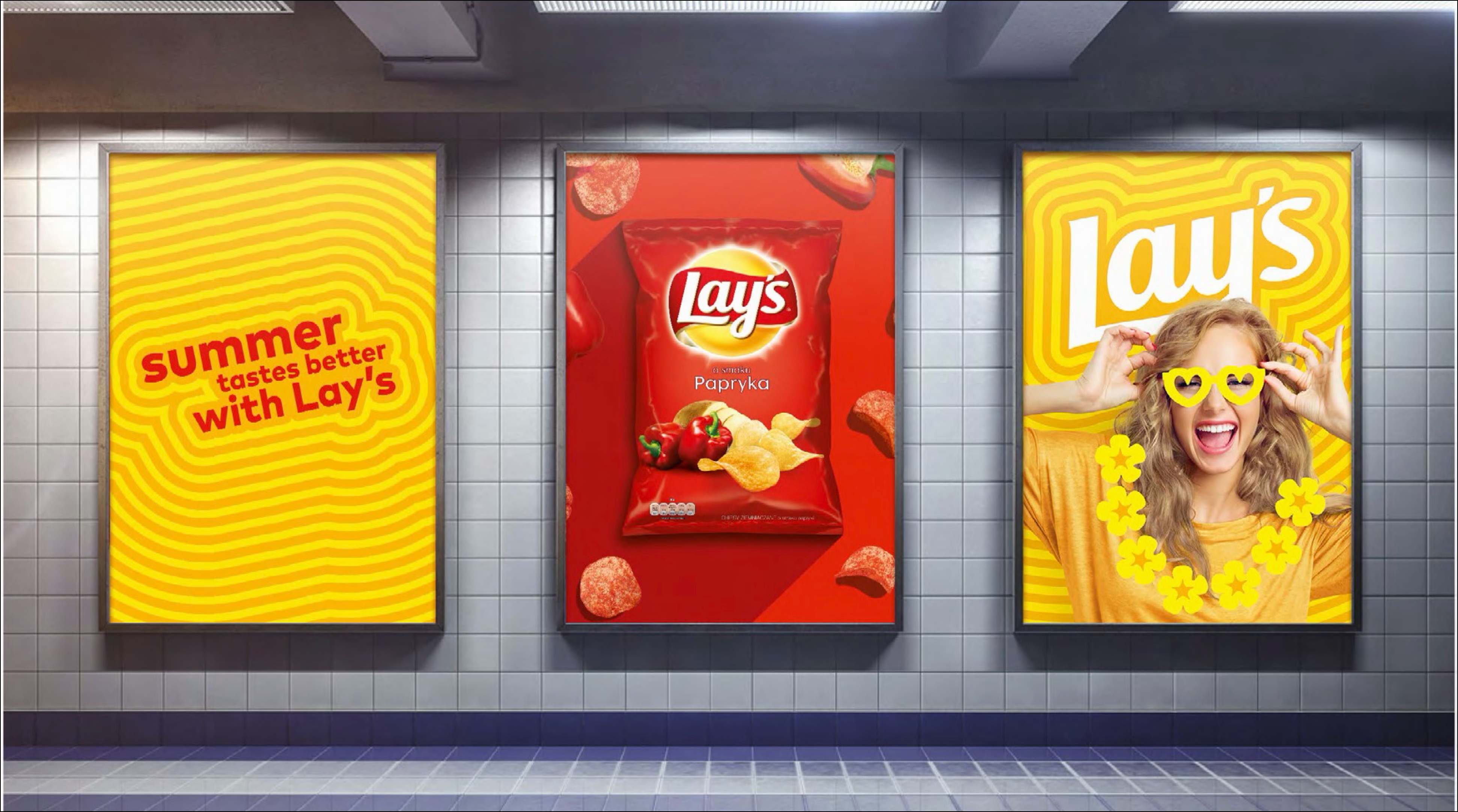 Lay's EER branded bus shelter advertising