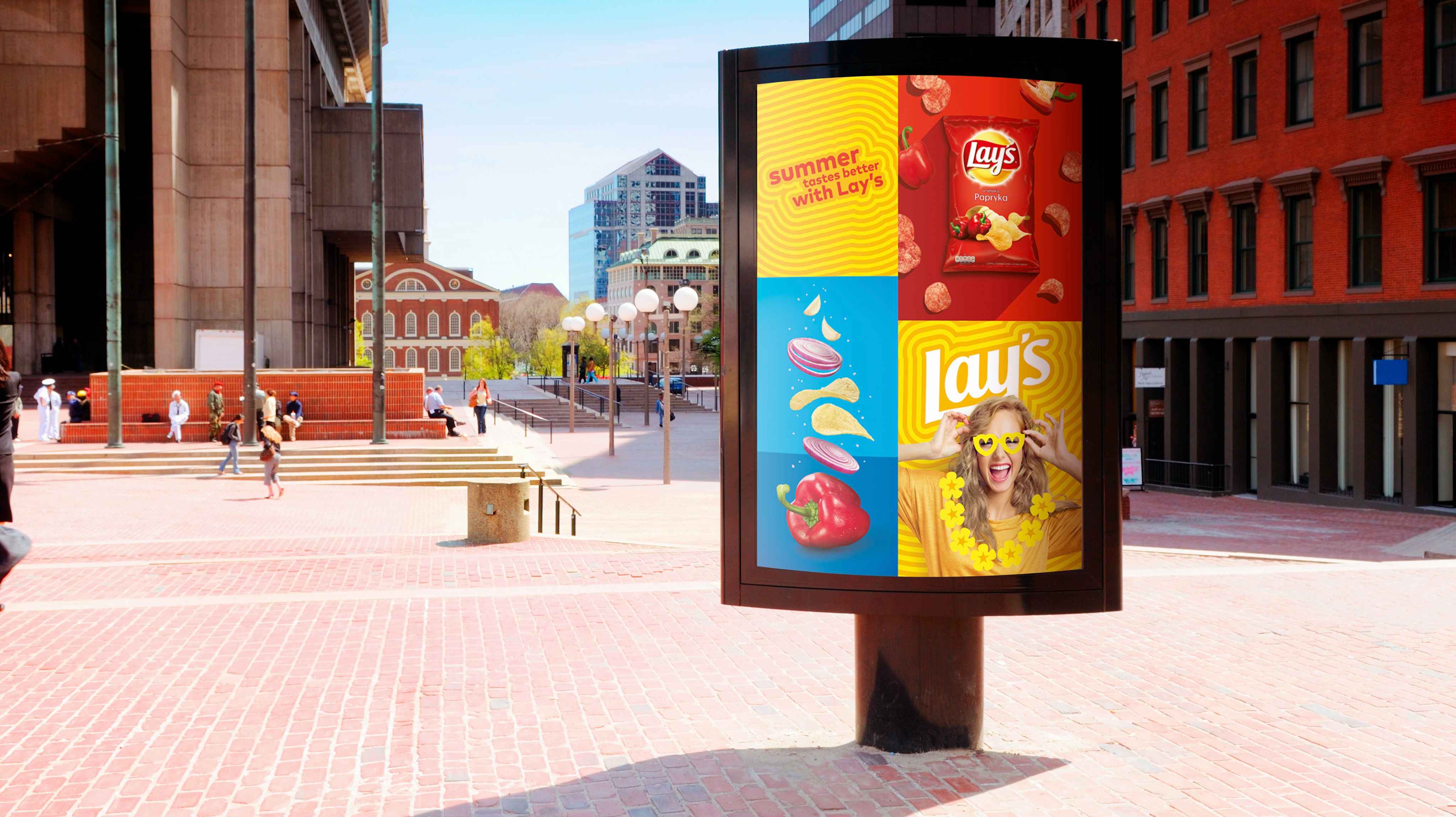 Lay's EER branded street kiosk