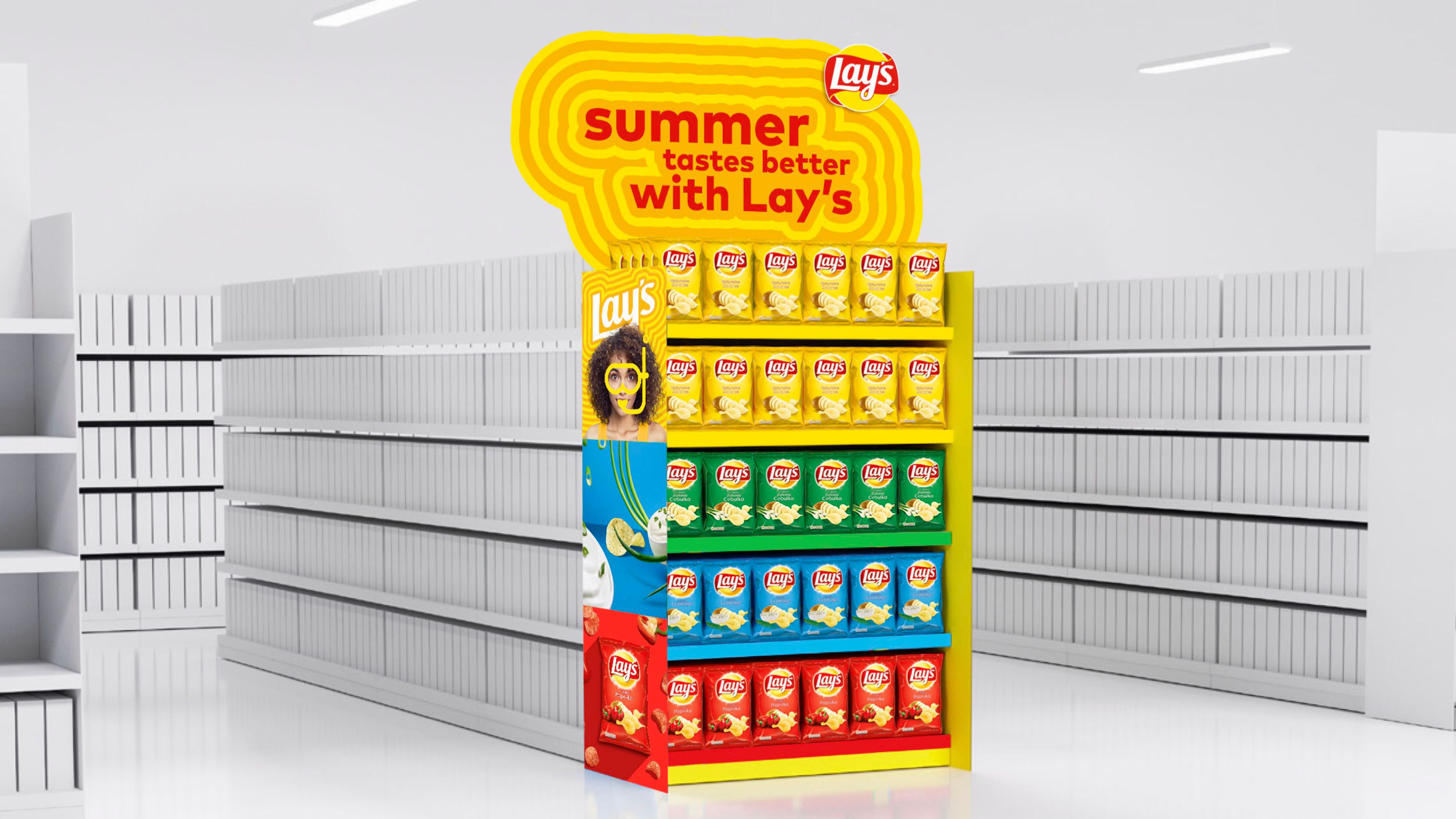 Lay's EER retail brand-zone display